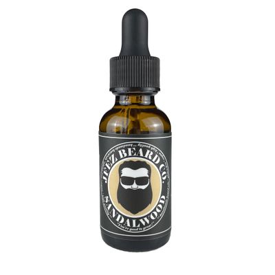 JFEZ BEARD CO. Sandalwood Beard Oil - American-Made Nourishing Anti-Itch Dander Reducing, Mustache and Beard Care Conditioner (1 Oz)