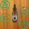 JFEZ BEARD CO. Sandalwood Beard Oil - American-Made Nourishing Anti-Itch Dander Reducing, Mustache and Beard Care Conditioner (1 Oz) view 2