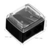 BAZEITFLOW Double Hole Pencil Sharpener Mini Eyebrow and Lip Liner Sharpener for Makeup Compact Design Easy to Use Suitable for Professionals and Beginners Black view 2