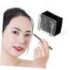 BAZEITFLOW Double Hole Pencil Sharpener Mini Eyebrow and Lip Liner Sharpener for Makeup Compact Design Easy to Use Suitable for Professionals and Beginners Black view 3