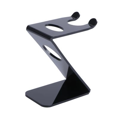 OATIPHO Acrylic Beard Brush Holder and Stand for Shaving Brush and Safety Portable and Elegant Storage for Home and Travel
