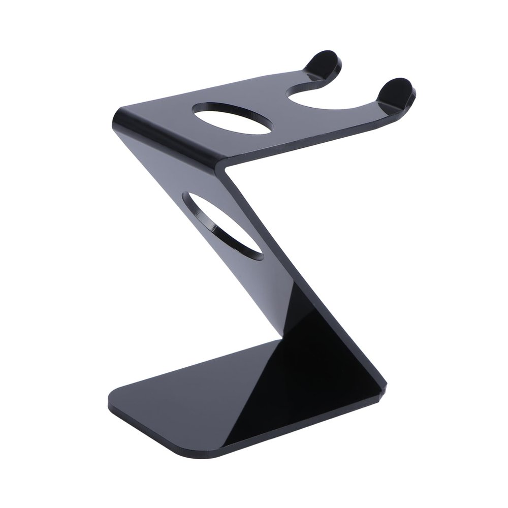 OATIPHO Acrylic Beard Brush Holder and Stand for Shaving Brush and Safety Portable and Elegant Storage for Home and Travel