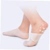 Beavorty 1pair Silicone Socks for Moisturizing Dry Cracked Feet Elastic Foot Covers for Women Skin Color and Heel Care and Hydration view 4