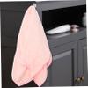 Alipis 3pcs Extra Large Coral Fleece Towels Set Absorbent Quick Dry Face and Hair Towels for Home Use Soft and Fluffy Washcloths for Spa and Bath view 4