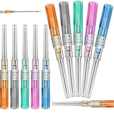 Catheter Piercing Needles - 5Pcs (14/16/18/20/22) Catheter Needles Cateter Para Catheter Hollow Needles for Ear Nose Belly Cartilage Piercing Needles - Professional Quality for Piercing Tool Supplie