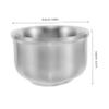 COLLBATH Stainless Steel Shaving Bowl for Men Shaving Cream Bowl Razor Cleansing Beard Lathering Cup Versatile Usage for Home Barber Shop view 2