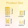 120Pcs Gold Hair Rings for Braids, Gold Hair Ring for Girls Women, Non-Piercing Cuffs & Rings for Dreadlock & Festival Hairstyles view 2