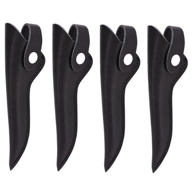 GALPADA 4pcs Household Scissor Sleeve Protective Tool Cover for Hair Cutting Pu Scissor Bag for Hairdressers Convenient Storage for Grooming Tools