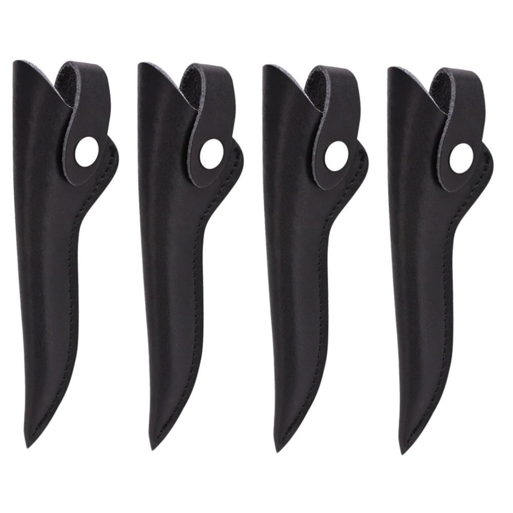 GALPADA 4pcs Household Scissor Sleeve Protective Tool Cover for Hair Cutting Pu Scissor Bag for Hairdressers Convenient Storage for Grooming Tools