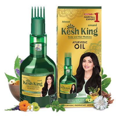 Best Ke-sh King Ayurvedic Anti Hairfall Hair Oil, 300ml