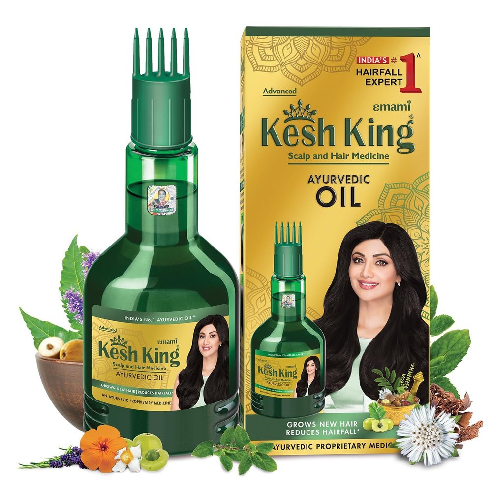 Best Ke-sh King Ayurvedic Anti Hairfall Hair Oil, 300ml