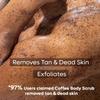 Exfoliating Coffee Body Scrub Powder Jar for Tan Removal&Soft-Smooth Skin|De-Tan Bathing Scrub With Coconut Oil,Removes Dirt&Dead Skin From Neck,Knees,Elbows&Arms| All Skin Types-100Gm view 2