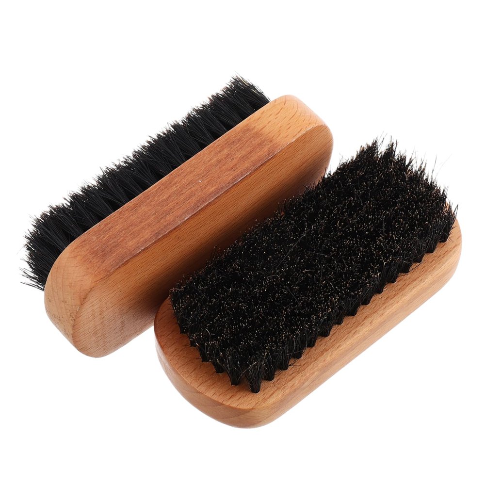 Beaupretty 2pcs Beechwood Beard Brush for Men Grooming Tool for Hair Smoothing Efficient Cleaning for Beard Hair and Shoes Durable Design