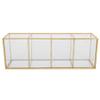 DIRBAK Makeup Tool Storage Rack Cosmetic Storage Box Transparent Display Holder Nail Art Tool Stand Desktop Makeup Holder for Beauty Enthusiasts Glass Alloy 26x7x9.2cm view 1