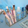 DIRBAK Makeup Tool Storage Rack Cosmetic Storage Box Transparent Display Holder Nail Art Tool Stand Desktop Makeup Holder for Beauty Enthusiasts Glass Alloy 26x7x9.2cm view 2