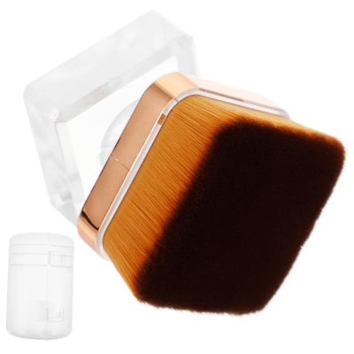 Beavorty Nail Cleaning Brush for Manicure and Pedicure Ergonomic Nail Brush for Dust Removal Portable Makeup Tool Mushroom Design and Case