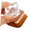Beavorty Nail Cleaning Brush for Manicure and Pedicure Ergonomic Nail Brush for Dust Removal Portable Makeup Tool Mushroom Design and Case view 2