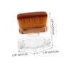 Beavorty Nail Cleaning Brush for Manicure and Pedicure Ergonomic Nail Brush for Dust Removal Portable Makeup Tool Mushroom Design and Case view 3