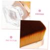 Beavorty Nail Cleaning Brush for Manicure and Pedicure Ergonomic Nail Brush for Dust Removal Portable Makeup Tool Mushroom Design and Case view 4
