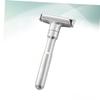 Beaupretty 2pcs Men Razor Double-sided Razor Holder Manual Adjustable Shaving Machine Blades for Home Travel view 2