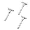 Beaupretty 3pcs Adjustable Razor Stand Holder Double-sided Men Razor Manual Shaving Machine Blades for Home Travel view 1