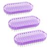 Beaupretty 3pcs Double-sided Nail Cleaning Brush for Women Fingernail Cleaners for Removes Grease Dead Skin for Daily Use view 1