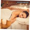 BESTonZON 20Set Non Woven Fabric Disposable Spa Bras Knickers for Sauna Breathable Underwear for Tanning Comfortable Backless Design for Skincare Fitness White view 3