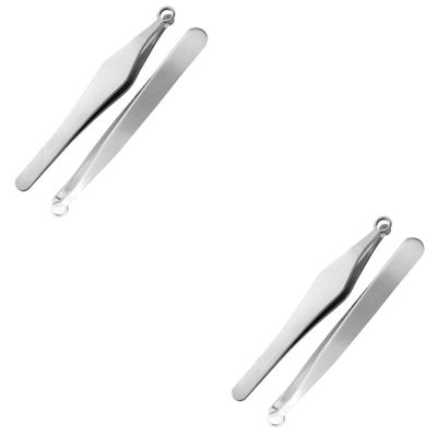 GALPADA 4pcs Nose Hair Trimmer Manual Nasal Clippers for Safe Grooming Reusable Nose Hair Tweezers for Men and Women Practical Tool