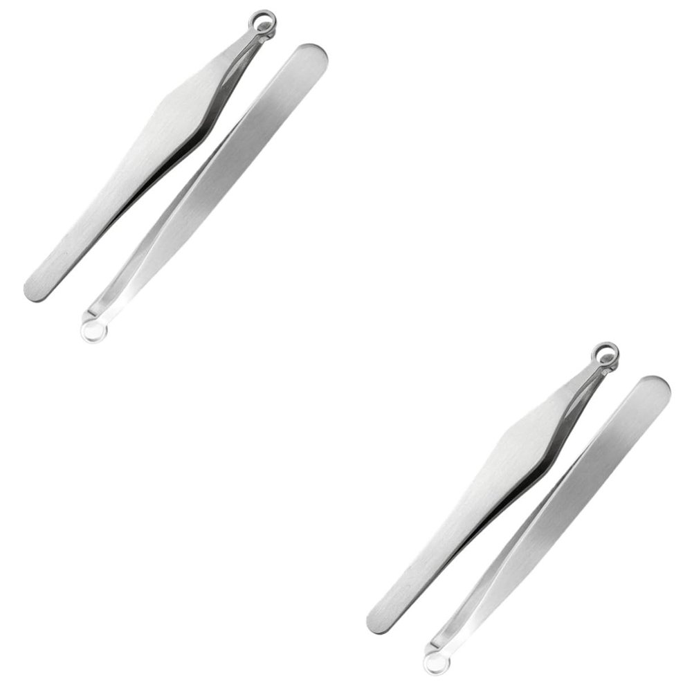 GALPADA 4pcs Nose Hair Trimmer Manual Nasal Clippers for Safe Grooming Reusable Nose Hair Tweezers for Men and Women Practical Tool
