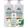 Aloe Vera & Castor Oil Hair Care Set  Strengthening Shampoo, Conditioner & Hair Oil Trio | Moisturizing, Soothing, and Nourishing | 3-Piece Kit view 1