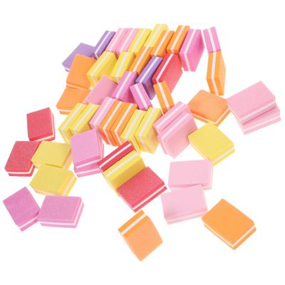 BATHVEVE 50pcs Nail Art Tools Grinding Blocks Manicure Nail Files Sanding Tools