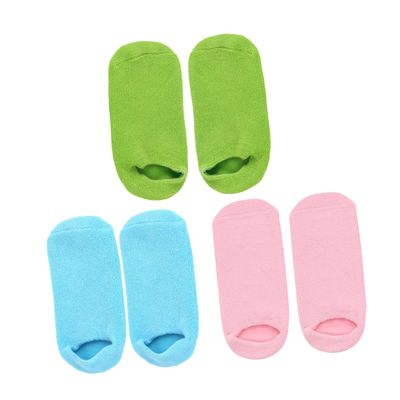 ELAYARD 3pairs Socks Essential Oil Moisturizing Dry Feet Masks Non-Slip Moisturizing Socks