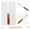 OFFIGAM Stainless Steel Wax Spatula for Hair Removal 10-Pack Body Waxing Applicator Wooden Handle for Salon and Home Use view 3
