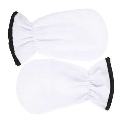 DECORNIJIA 1Pair Exfoliating Hand Spa Gloves for Women Comfortable Material for Home Wax Spa DIY Professional Salon Use Fits Enhances Skin Care Routine