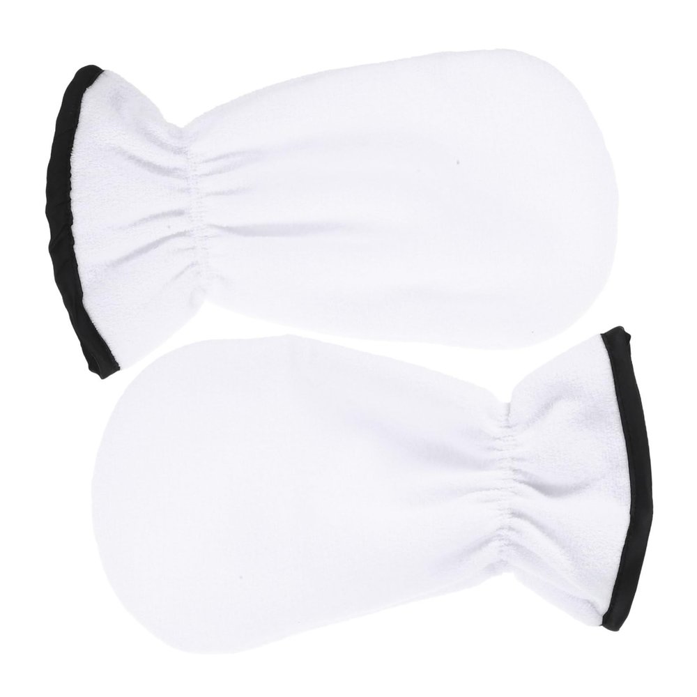 DECORNIJIA 1Pair Exfoliating Hand Spa Gloves for Women Comfortable Material for Home Wax Spa DIY Professional Salon Use Fits Enhances Skin Care Routine