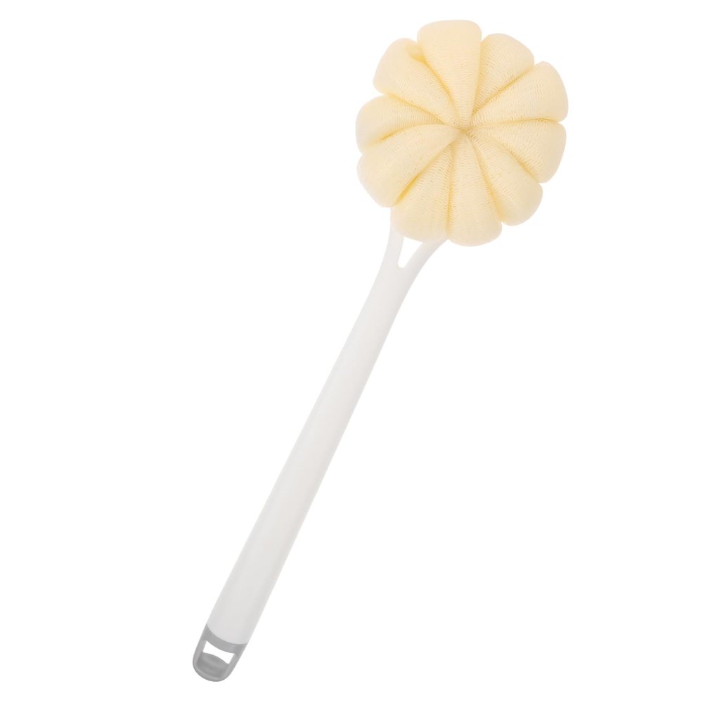 BATHVEVE Long Handle Bath Brush Soft Bristles Exfoliating Shower Scrubber for Body Cleaning Suitable for Men and Women for Home Bathing