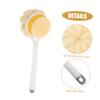 BATHVEVE Long Handle Bath Brush Soft Bristles Exfoliating Shower Scrubber for Body Cleaning Suitable for Men and Women for Home Bathing view 3