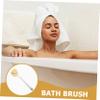 BATHVEVE Long Handle Bath Brush Soft Bristles Exfoliating Shower Scrubber for Body Cleaning Suitable for Men and Women for Home Bathing view 4