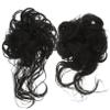ERINGOGO 2pcs Curly Messy Bun Hair Synthetic Hair Extensions for Women Easy to Use for Weddings Proms and Everyday Styles Adds Volume and Fullness to Ponytails view 1