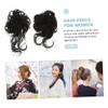 ERINGOGO 2pcs Curly Messy Bun Hair Synthetic Hair Extensions for Women Easy to Use for Weddings Proms and Everyday Styles Adds Volume and Fullness to Ponytails view 3