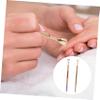 CTIRCHIU 2pcs Dual-Sided Stainless Steel Cuticle Cutters Large Cuticle Removers for Fingernails and Toenails Professional Manicure and Pedicure Tools view 4