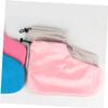 Baluue 2 Pairs of Heat Preservation Cotton Foot Straps Thermal Insulation Foot Covers for Beauty Salons Moisturizing and Comforting Light Pink and Grey Elastic Bands view 4