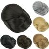 Hair Bun Women's Synthetic Braided Chignon Clip,In Fake Hair Bun Cover Donut Style Curly Hair Ponytail Clip In(Dark gold) view 2