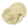 Hair Bun Women's Synthetic Braided Chignon Clip,In Fake Hair Bun Cover Donut Style Curly Hair Ponytail Clip In(Dark gold) view 4