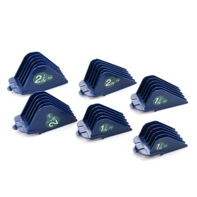 6PCS Clipper Guide Combs 1.25" 1.5" 1.75" 2" 2.25" 2.5" Clipper Assemblies Fit for Wahl MC2 MC3