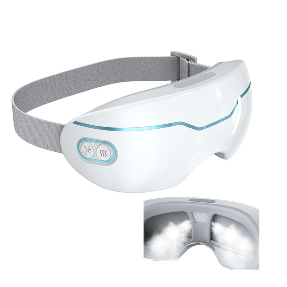 Kingm Eye Steamer for Dry Eye,Portable Warm Compress for Eyelid with 2 Levels Adjustable Steamwith Heated and WarmRelieves Dry Eyes, Stye, and Puffiness, Dark Circles (1200mAh)