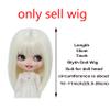 Tzncos Just 1pc wig fit for 10-11 inch Head Dolls, Blyth Qbaby Amydoll Wig Short Straight Collection Hair (Lily of the Valley) view 2