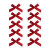 10pcs Small Dog Hair Accessories Bow, 4cm Satin Bowknot with metal Clip for Dogs,Cats, Yorkshire. Christmas Party Festival Puppy Kitten Grooming Products (rose) view 2