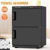ADVWIN 32L Hot Towel Warmer Cabinet, Towel Warmer for Spa Salon, Professional Large Capacity Towel Double Cabinet for Bathroom, Esthetician view 2
