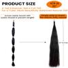 4/8 lb Horse Tail Extensions, Natural Real Horse Hair, False/Fake Horse Tail, 28-30 inches (Mixed) view 2
